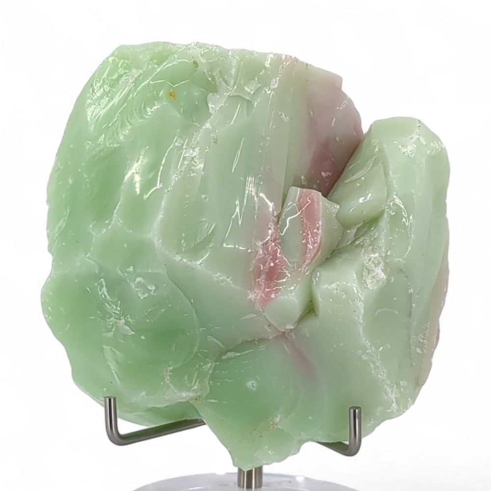 Jadeite Pink Swirl Art Glass Cullet Slag‎ Glass #4XL55